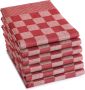 DDDDD theedoek Barbeque 66x65 cm Set van 6 Rood - Thumbnail 2