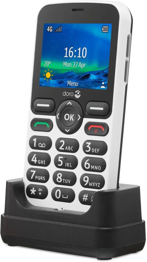 Doro 5860 White Black | Mobiele telefoons | Telefonie&Tablet Bel&SMS | 7322460082055