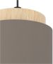 EGLO Hanglamp ALBARIZA Hanglamp vintage zwart natuur cappuccino goud E27 fitting (1 stuk) - Thumbnail 4