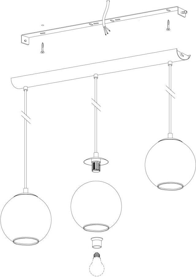 EGLO Â AriscaniÂ HanglampÂ -Â E27Â -Â 76 5Â cmÂ -Â Zwart Leen Bakker - Foto 3