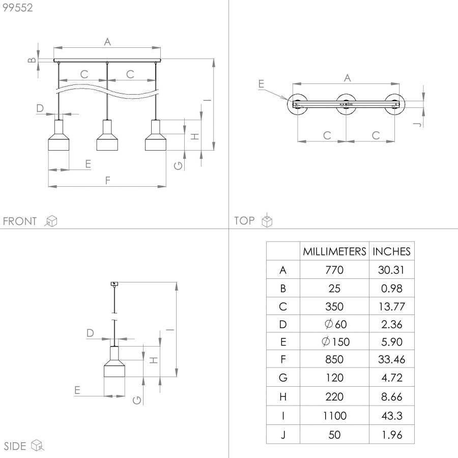 EGLO Hanglamp CASIBARE (1 stuk)