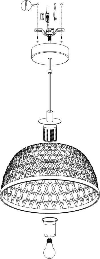 EGLO Hanglamp CLAVERDON Hanglicht hanglamp