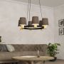 EGLO Edale Hanglamp E27 Ø 70 cm Zwart Bruin Cappuccino - Thumbnail 2