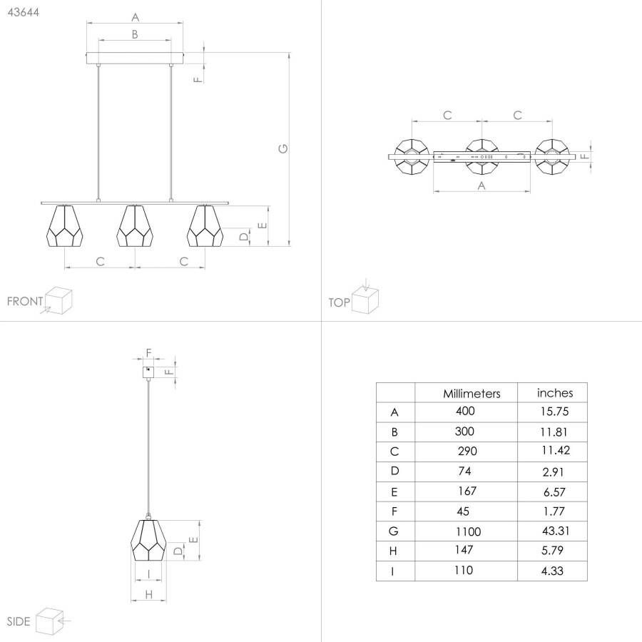 EGLO Hanglamp MARDYKE (1 stuk)