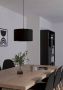 EGLO Hanglamp MASERLO 1 Vintage hanglamp staal textiel zwart woonkamer Ø 38 cm (1 stuk) - Thumbnail 2