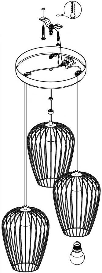 EGLO Hanglamp NEWTOWN Hanglicht hanglamp