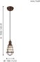 EGLO  Vintage Port Seton Hanglamp - 1 Lichts - Ø130mm. - Antiek-Bruin - Thumbnail 3