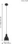 EGLO Hanglamp PRIDDY zwart wit ø15 5 x h110 cm excl. 1x e27 (max. 40 w) - Thumbnail 3