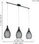 EGLO  Razoni Hanglamp - E27 - 99 cm - Zwart Wit - Thumbnail 3