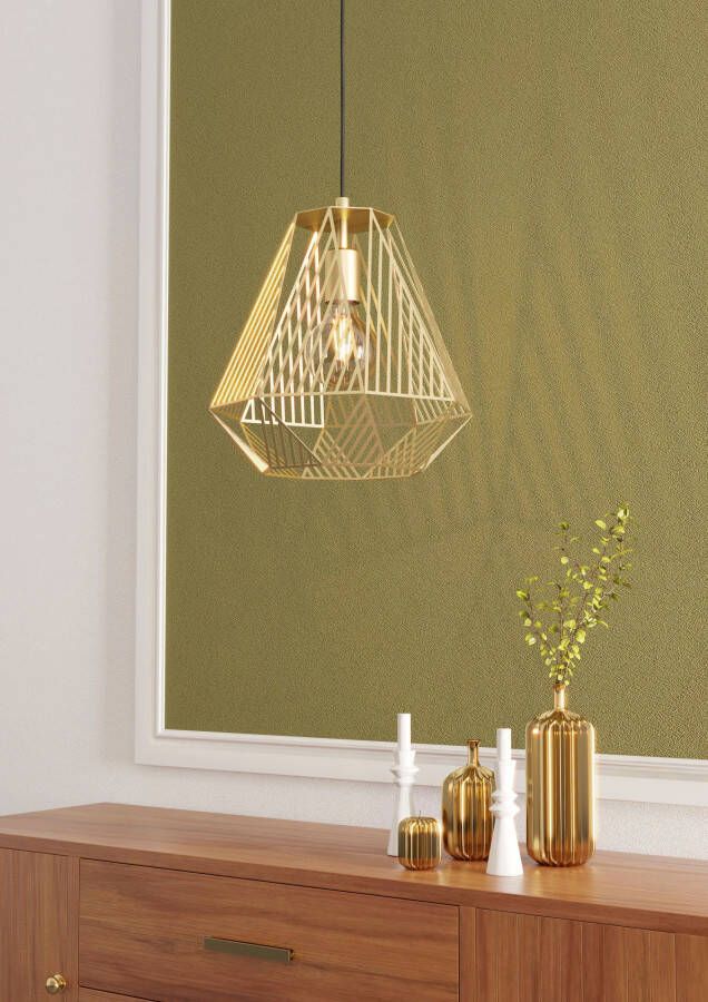 EGLO Hanglamp STYPE Hanglamp in goudkleur van staal excl. E27 40W (1 stuk) - Foto 3
