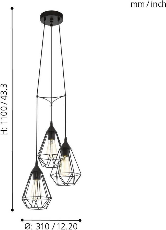 EGLO Hanglamp TARBES Hanglicht hanglamp