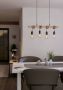 EGLO Hanglamp TOWNSHEND Vintage hanglamp retro lamp industriële stijl zwart bruin (1 stuk) - Thumbnail 2