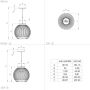 EGLO  Venezuela Hanglamp - E27 - Ø 23 5 cm - Goud Zwart - Thumbnail 4