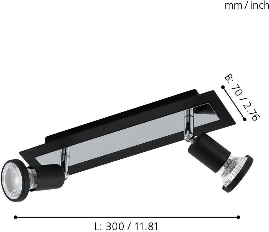 EGLO Ledplafondspots SARRIA Led-plafondlamp