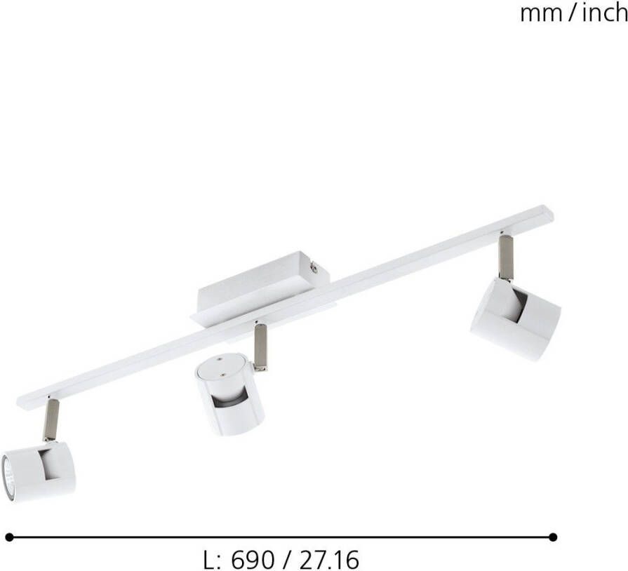 EGLO Ledplafondspots VERGIANO 3-step dimming