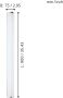 EGLO  Gita 2 Wand Plafondlamp - LED - Lengte 900mm. - Chroom - Wit - Thumbnail 3