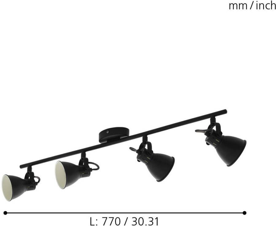 EGLO Ledplafondspots SERAS 2 Led-plafondlamp