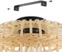EGLO Plafondlamp AMSFIELD Plafondlamp vintage natuur boho hygge gevlochten E27 Ø 45 cm (1 stuk) - Thumbnail 4