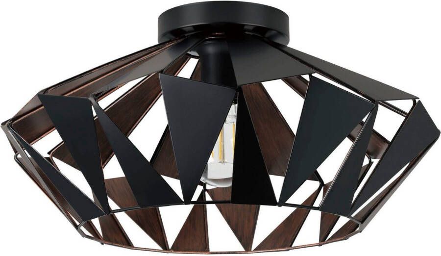 EGLO Plafondlamp CARLTON 6 Plafondlamp vintage industrial retro E27 staal Ø 47 cm (1 stuk)