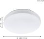 EGLO Plafondlamp FRANIA wit ø28 x h7 cm inclusief 1x led-plank (10w) warmwit licht - Thumbnail 3