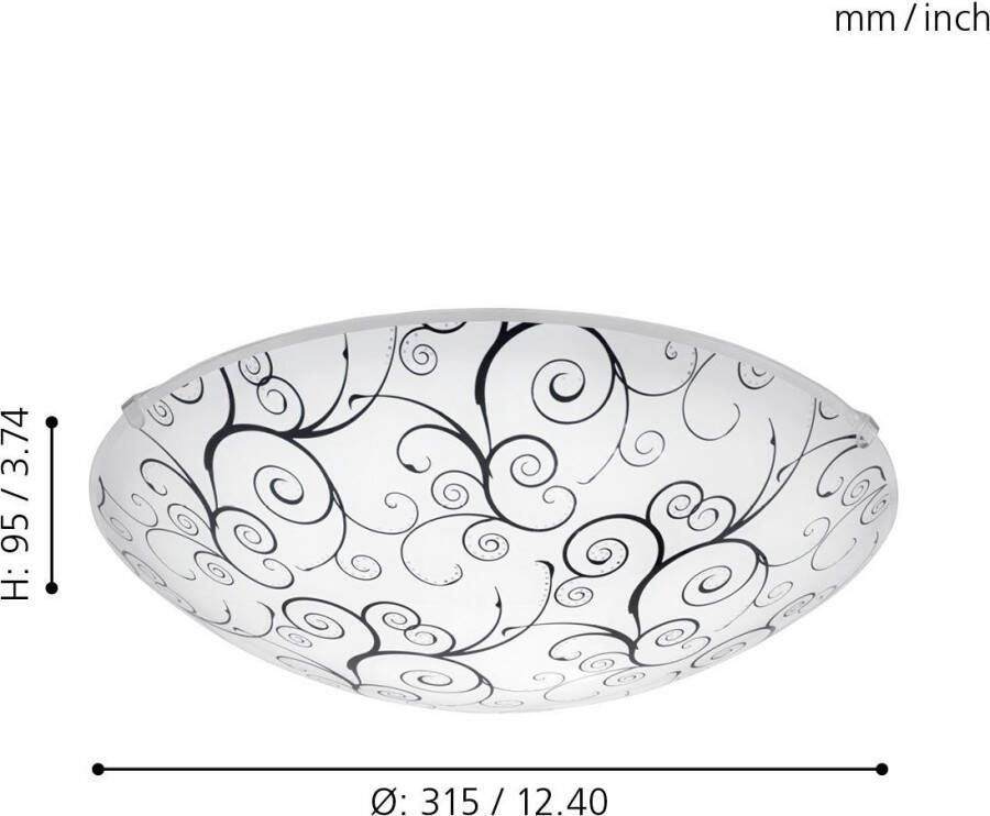 EGLO Plafondlamp MARGITTA 1 Led verwisselbaar