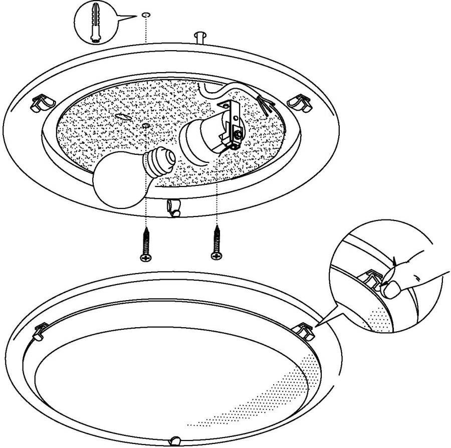 EGLO Plafondlamp Planeet 1