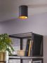 EGLO Plafondlamp POLASSO Plafondlamp van metaal in zwart en goud woonkamerlamp Ø 10 cm (1 stuk) - Thumbnail 2