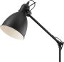 Eglo Priddy Vloerlamp 1 Lichts Hoogte 1370mm. Zwart Wit - Thumbnail 3
