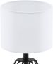 EGLO tafellamp Carlton 2 zwart wit Ø16 cm Leen Bakker - Thumbnail 3