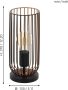 Eglo Roccamena tafellamp 1-lichts E27 zwart koperkleurig - Thumbnail 2