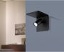EGLO  Ciglie Wandlamp met Qi lader - 18 cm - Zwart - GU10 - Thumbnail 4