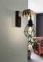 Eglo Townshend wandlamp 1-lichts zwart eikenhout met Kap - Thumbnail 3