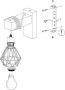 Eglo Townshend wandlamp 1-lichts zwart eikenhout met Kap - Thumbnail 6