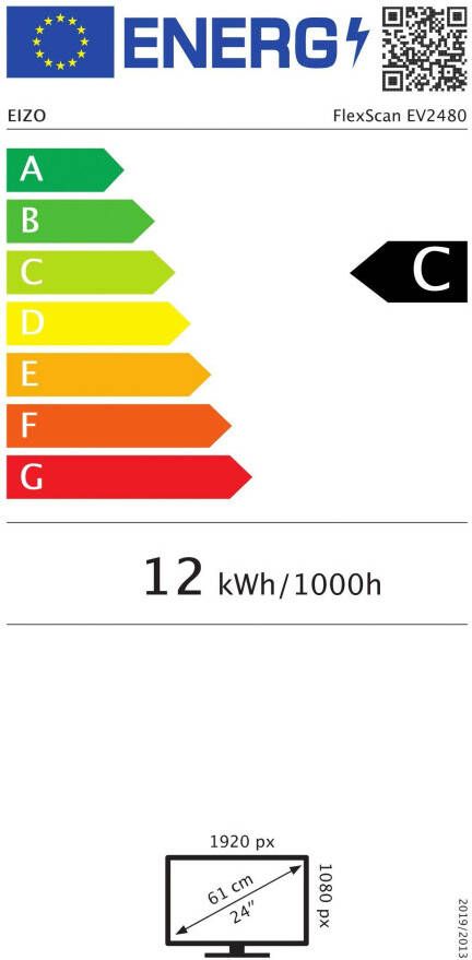 Eizo Ledscherm FlexScan EV2480 61 cm 24" Full HD