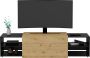 FMD -TV-meubel-194 5x39 9x49 2-cm-artisan-eiken-en-zwart - Thumbnail 4