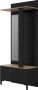 Gamm GAMI halkast met 2 deuren Made in France Sonoma eiken en zwart decor L 81 x H 190 x D 37 cm STORE - Thumbnail 11