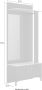 Gamm GAMI halkast met 2 deuren Made in France Sonoma eiken en zwart decor L 81 x H 190 x D 37 cm STORE - Thumbnail 9