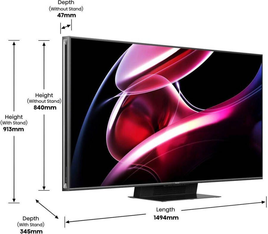 Hisense Mini-led-tv 65UXKQ 164 cm 65" 4K Ultra HD Smart TV