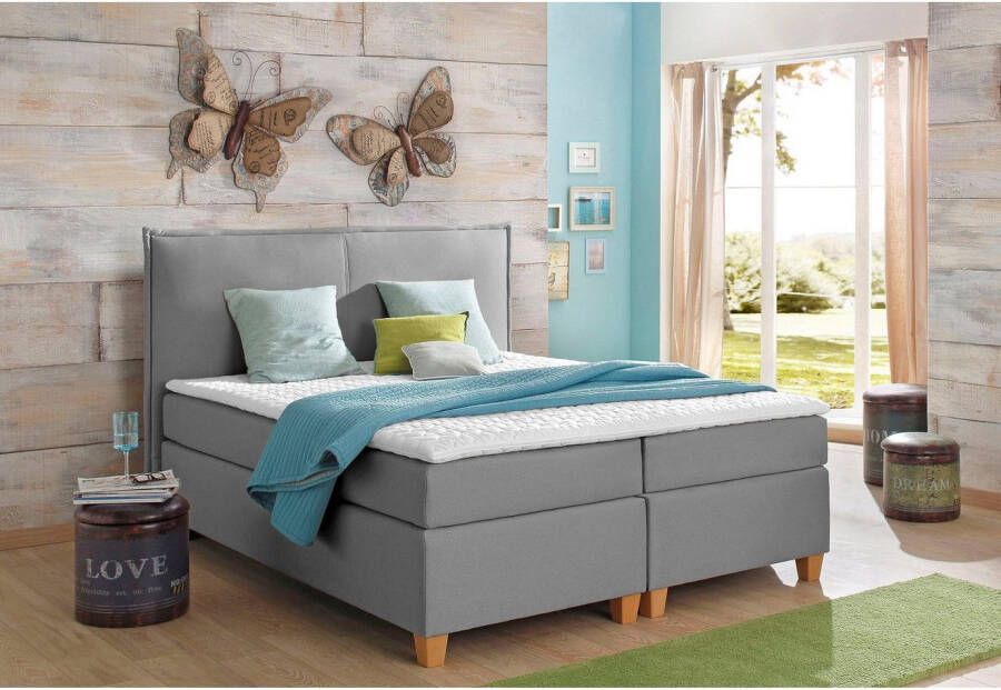 Home affaire Boxspring Houssay incl. topmatras 5 breedtes 2 hardheden ook in extra lang 220 cm