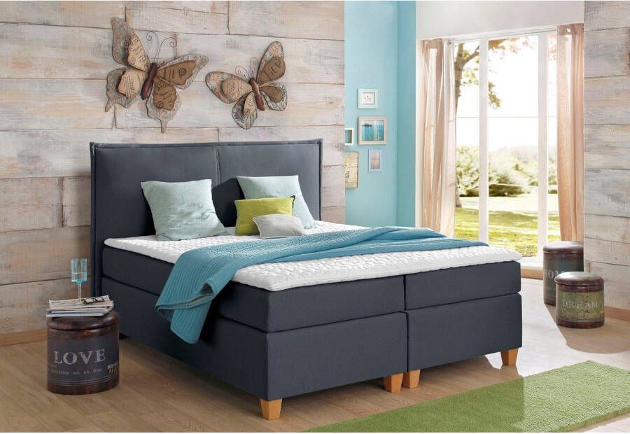 Home affaire Boxspring Houssay incl. topmatras 5 breedtes 2 hardheden ook in extra lang 220 cm