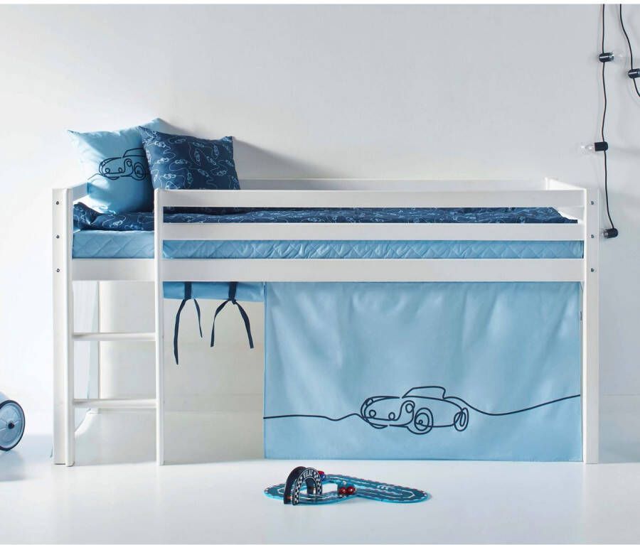 Hoppekids Hoogslaper Eco Dream inclusief gordijn-set creator bedgrootte & matras kiesbaar