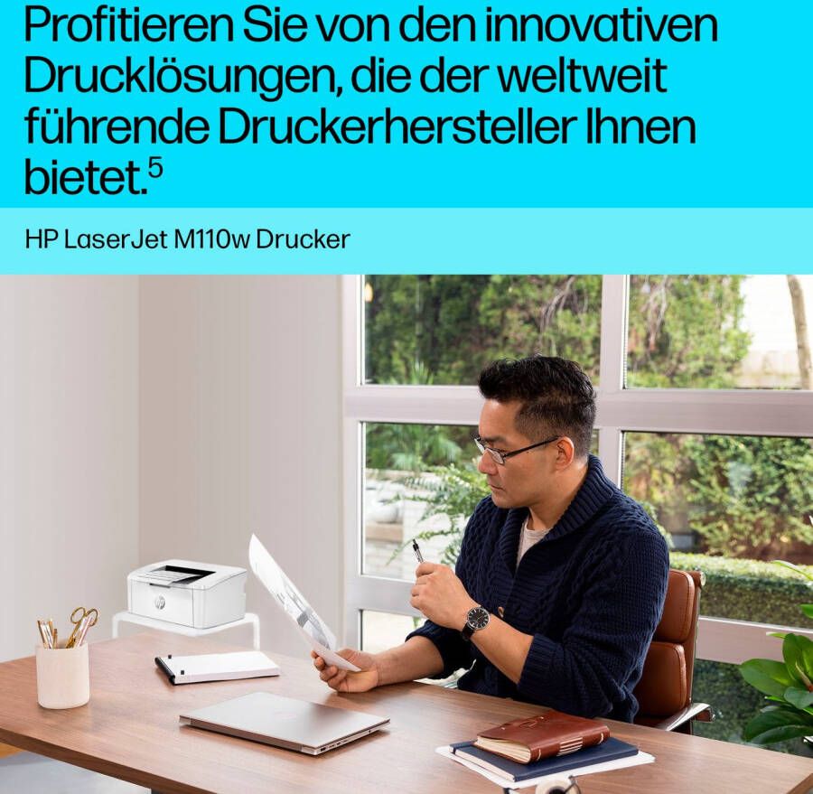 HP Zwart wit laserprinter LaserJet M110w