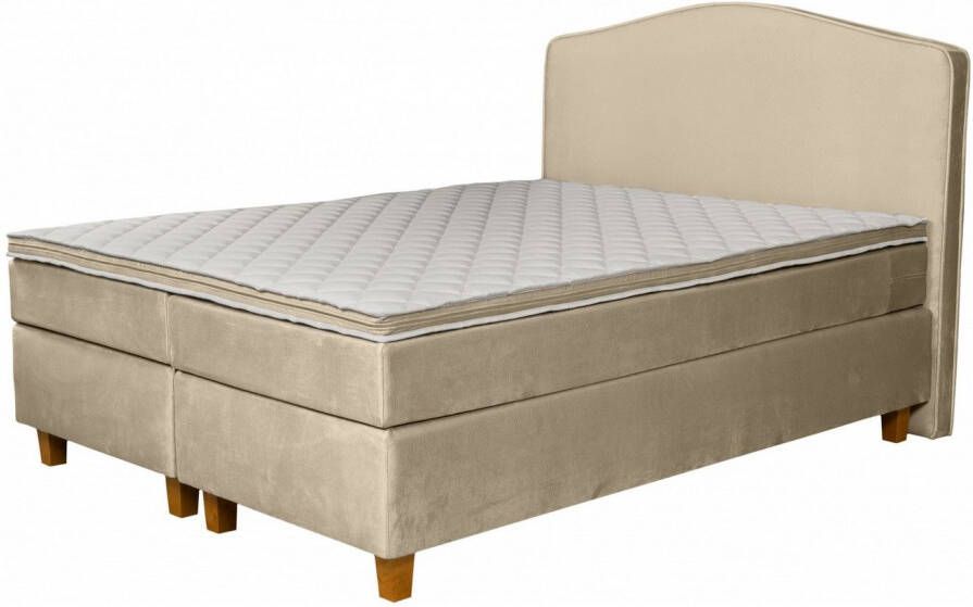 INOSIGN Boxspring Jalma Poten van massief berkenhout incl. topmatras