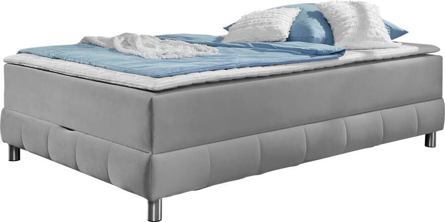 INOSIGN Boxspring Vaasa geschikt voor schuine plafonds inclusief bedlade en matrastopper