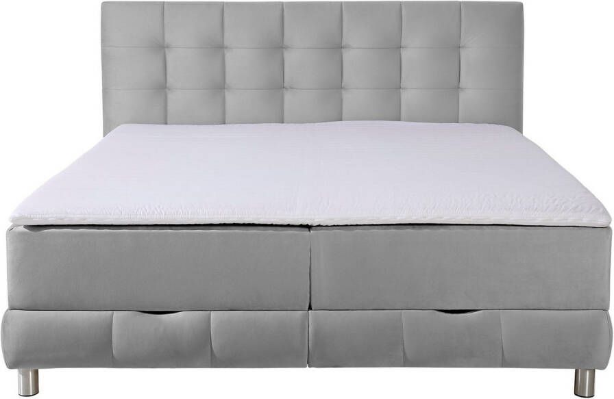 INOSIGN Boxspring Vaasa inclusief bedlade & topper xxl-uitvoering extra lengte 220 cm