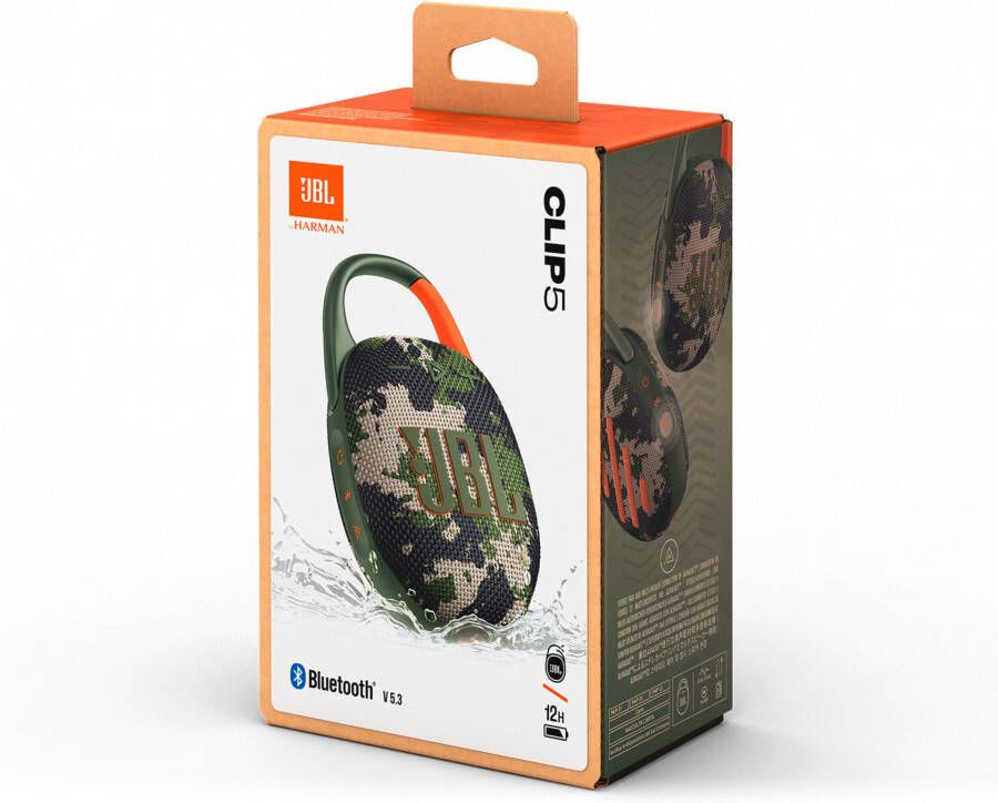 JBL Bluetooth luidspreker Clip 5 ultra-compact water- en stofbestendig (ip67) 7 watt rms