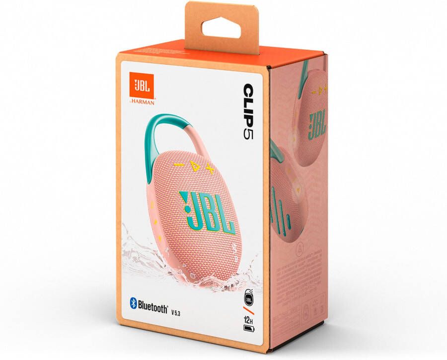 JBL Bluetooth luidspreker Clip 5 ultra-compact water- en stofbestendig (ip67) 7 watt rms