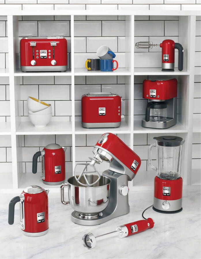 Kenwood Keukenmachine KMix KMX 750RD inclusief 3-delige patisserieset