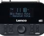 Lenco CR 615BK DAB+ en FM Radio met tijd projectie Dubbel alarm en Snooze functie Zwart - Thumbnail 6