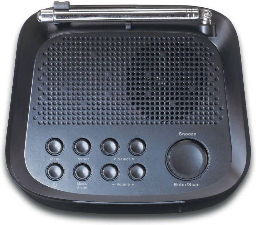 Lenco Wekkerradio CR-605BK radio met DAB+ en FM-radio